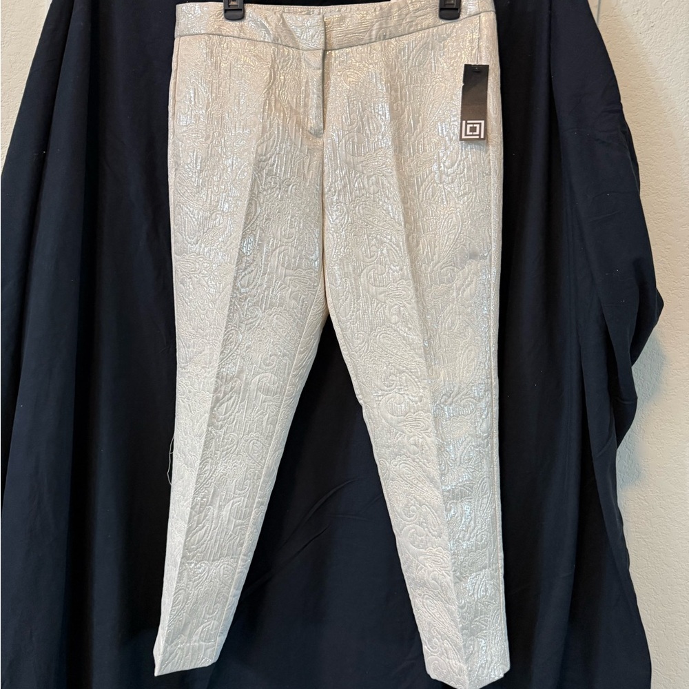 Liz Claiborne Silver Ankle Pants